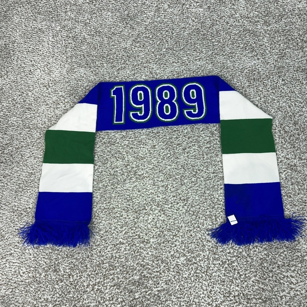 Minnesota Timberwolves Scarf Mens One Size Blue Green NBA Basketball 1989 Stripe